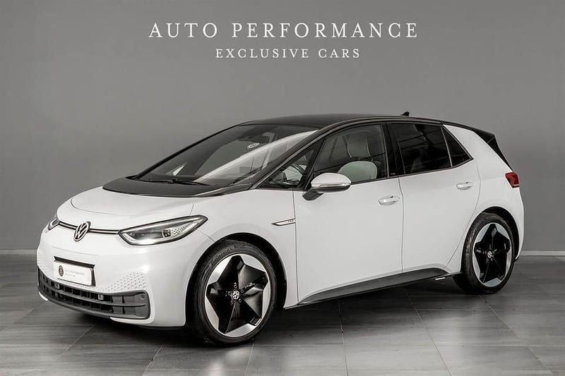 Vit Begagnad 2021 VW ID.3 Pro Performance Halvkombi | 244 900 kr (Marknadspris) - Bild 1/4
