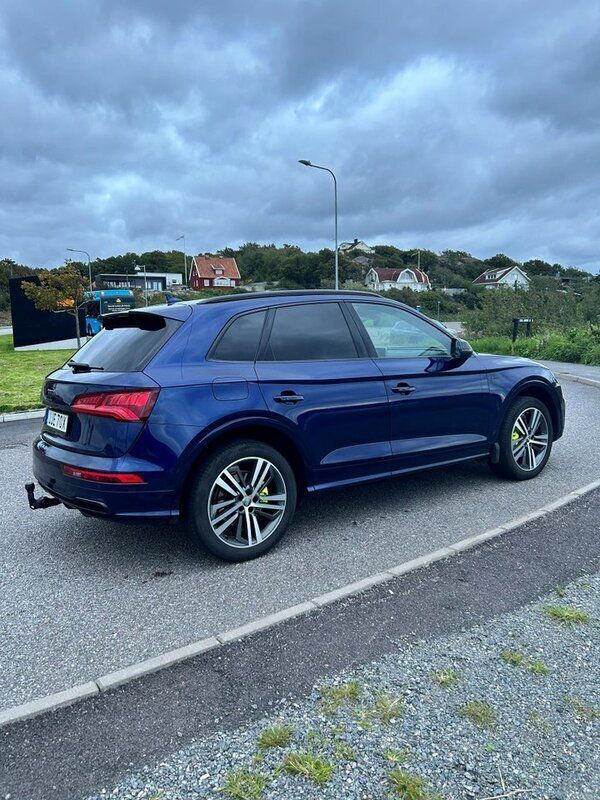 Blå Begagnad 2019 Audi Q5 S-Line SUV | 334 900 kr (Bra pris) - Bild 1/4