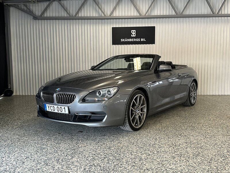 Grå Begagnad 2012 BMW 640 Cabriolet Cab | 319 900 kr - Bild 1/4