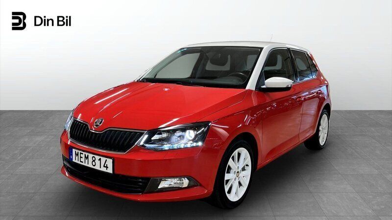 Röd Begagnad 2015 Skoda Fabia Style Halvkombi | 119 900 kr (Lite dyr) - Bild 1/4