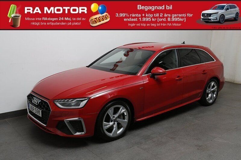 Röd Begagnad 2021 Audi A4 S-Line Kombi | 319 900 kr (Bra pris) - Bild 1/3