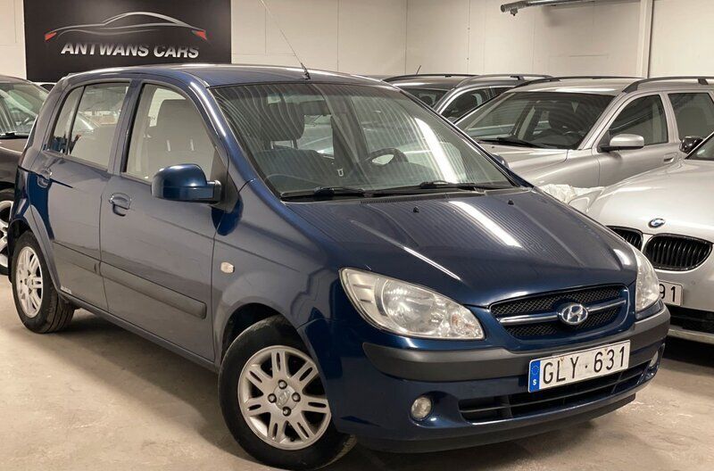 Blå Begagnad 2008 Hyundai Getz Halvkombi | 25 900 kr (Marknadspris) - Bild 1/4