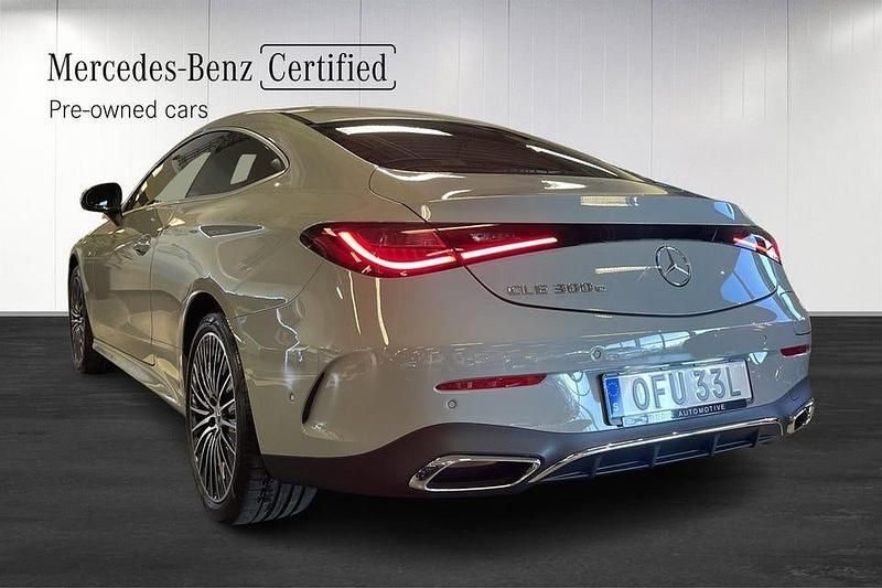 Begagnad Mercedes CLE300 AMG Line Premium Plus 204 HK (150 kW) 2025 Grå Sportkupé