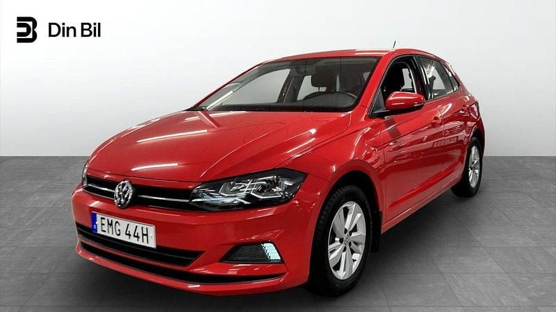 Röd Begagnad 2019 VW Polo Halvkombi | 159 900 kr (Lite dyr) - Bild 1/4