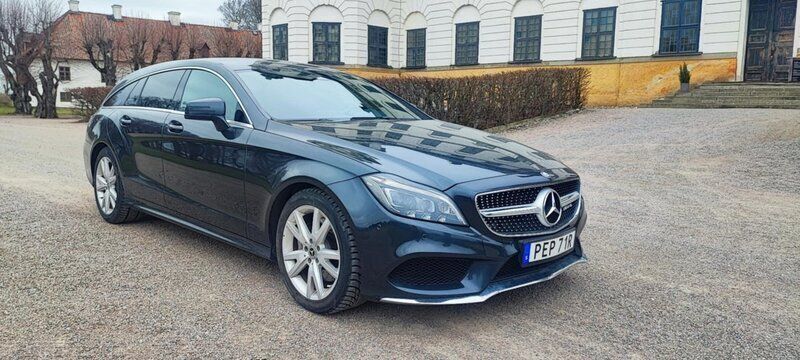 Svart Begagnad 2017 Mercedes CLS350 Shooting Brake AMG Kombi | 215 000 kr (Marknadspris) - Bild 1/4