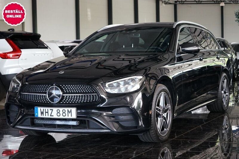 Svart Begagnad 2021 Mercedes E300 AMG Kombi | 309 500 kr (Superpris) - Bild 1/4