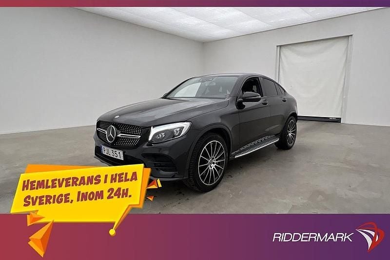Svart Begagnad 2017 Mercedes GLC220 AMG Sportkupé | 364 800 kr (Marknadspris) - Bild 1/3