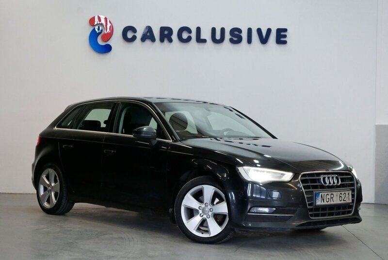 Svart Begagnad 2013 Audi A3 Ambition Halvkombi | 94 900 kr (Marknadspris) - Bild 1/3