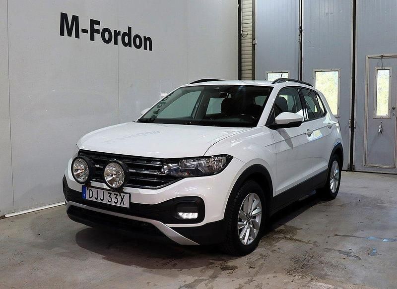 Vit Begagnad 2021 VW T-Cross SUV | 154 900 kr (Marknadspris) - Bild 1/4