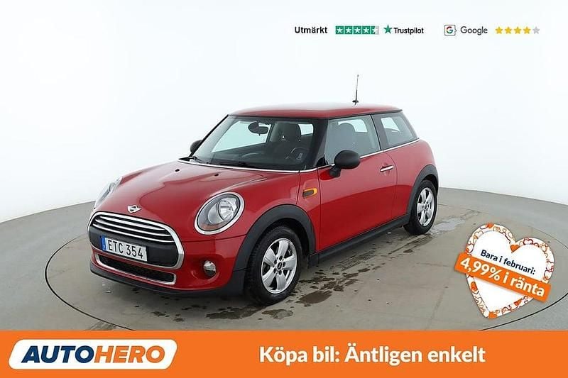 Begagnad Mini ONE 103 HK (75 kW) 2015 Röd Halvkombi