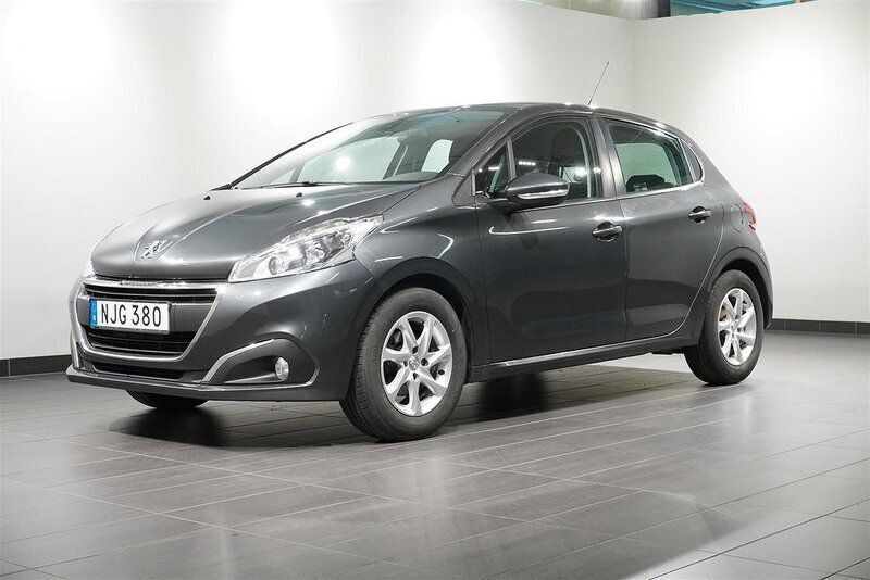 Grå shark Begagnad 2016 Peugeot 208 Active Halvkombi | 79 500 kr (Bra pris) - Bild 1/4