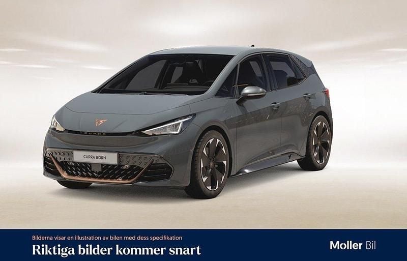 Ljusgrå (vapor grey) Begagnad 2023 Cupra Born e-Boost Halvkombi | 294 900 kr (Marknadspris) - Bild 1/4
