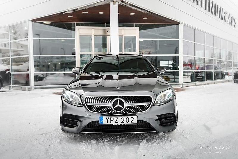 Begagnad Mercedes E400 AMG 333 HK (244 kW) 2017 Grå Sportkupé