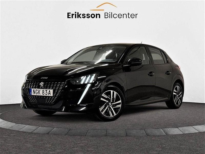 Svart Begagnad 2019 Peugeot 208 Allure Halvkombi | 99 900 kr (Bra pris) - Bild 1/4