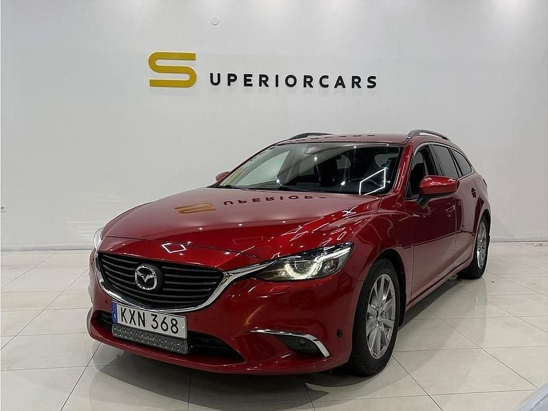 Röd Begagnad 2015 Mazda 6 Kombi | 109 900 kr (Lite dyr) - Bild 1/4