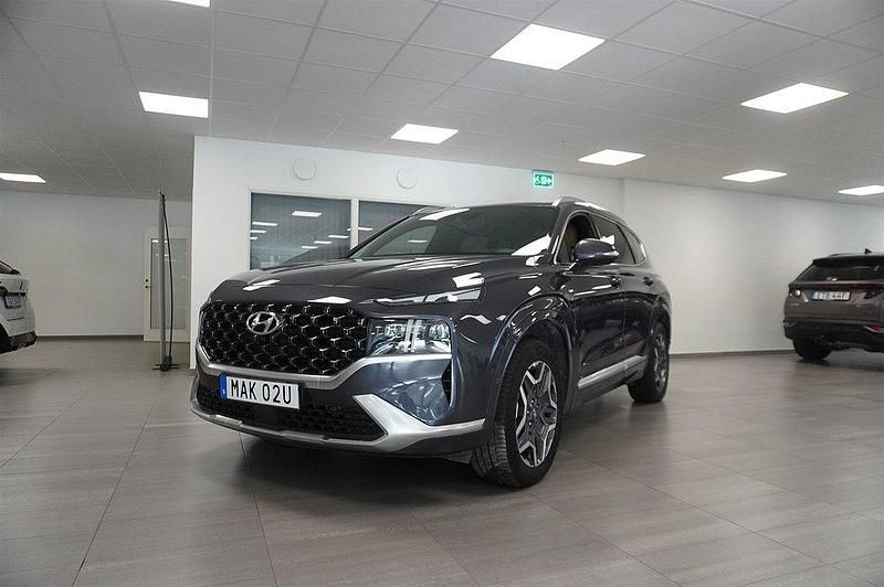 Blå Begagnad 2021 Hyundai Santa Fe Advanced SUV | 384 800 kr (Marknadspris) - Bild 1/4