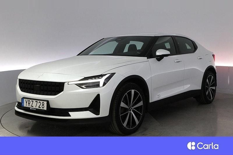 Vit Begagnad 2022 Polestar 2 Long Range Single Motor Sedan | 310 900 kr (Bra pris) - Bild 1/4