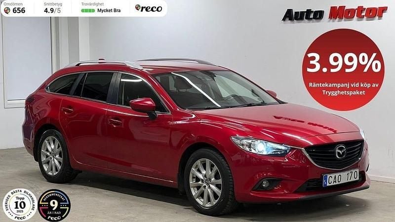 Röd Begagnad 2012 Mazda 6 Kombi | 89 900 kr (Marknadspris) - Bild 1/4