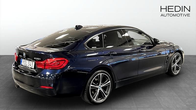 Begagnad BMW 430 Sport Line 252 HK (185 kW) 2017 Blå Sportkupé