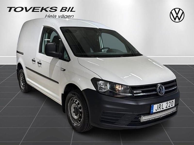 Vit (candyvit) Begagnad 2017 VW Caddy Minibuss | 164 900 kr (Lite dyr) - Bild 1/4