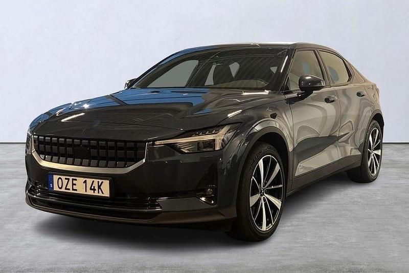 Mörkblå Begagnad 2021 Polestar 2 Plus Halvkombi | 274 800 kr (Marknadspris) - Bild 1/4