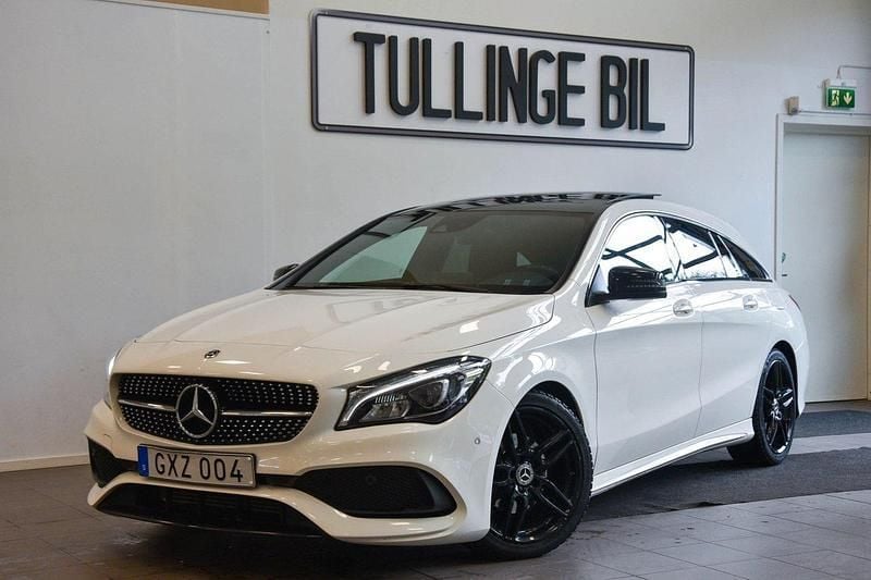 Vit Begagnad 2018 Mercedes CLA200 Shooting Brake AMG Kombi | 209 800 kr (Marknadspris) - Bild 1/4