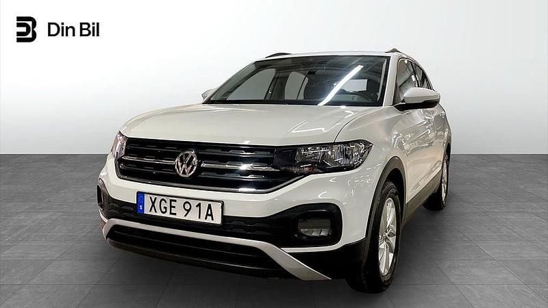 Pure white Begagnad 2019 VW T-Cross Comfortline SUV | 169 900 kr (Lite dyr) - Bild 1/4