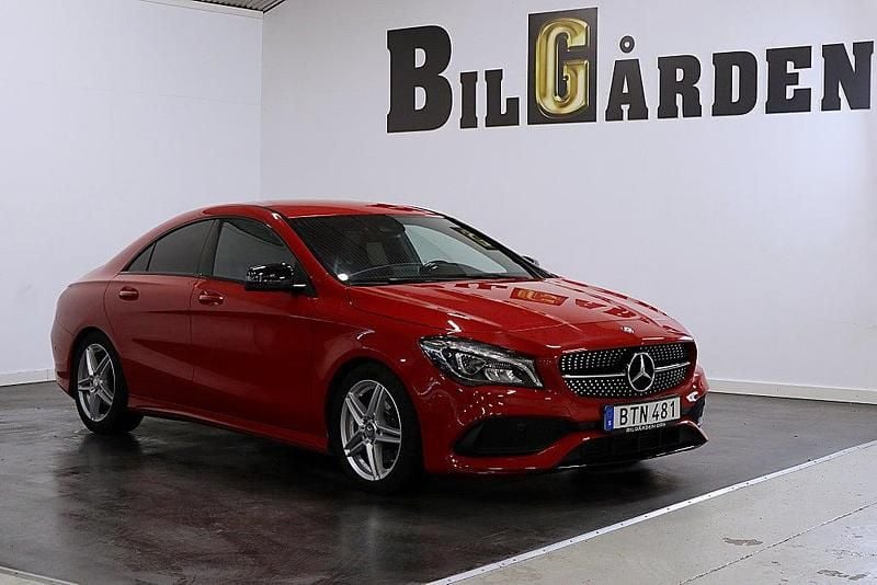 Röd Begagnad 2016 Mercedes CLA250 AMG Sedan | 199 900 kr (Marknadspris) - Bild 1/4