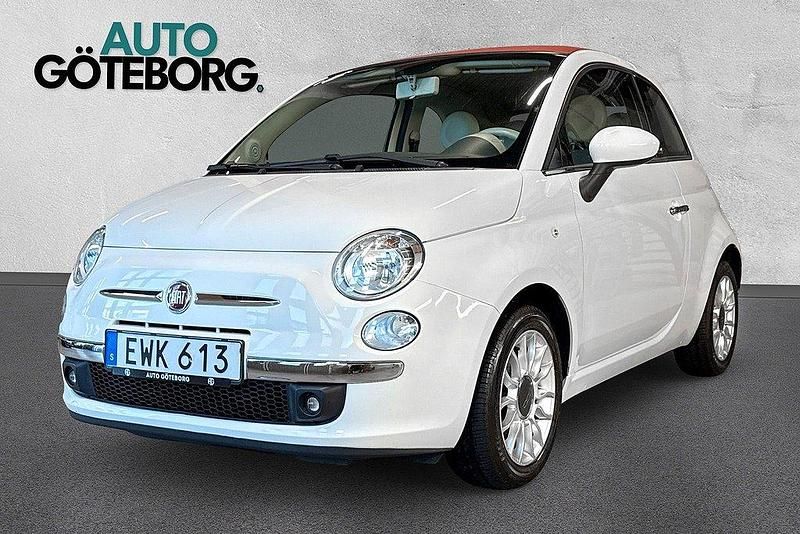 Vit Begagnad 2013 Fiat 500C Lounge Cab | 79 900 kr (Lite dyr) - Bild 1/4