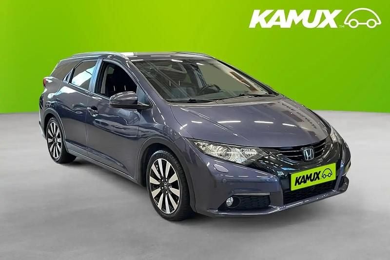 Blå Begagnad 2014 Honda Civic Kombi | 154 900 kr (Lite dyr) - Bild 1/4