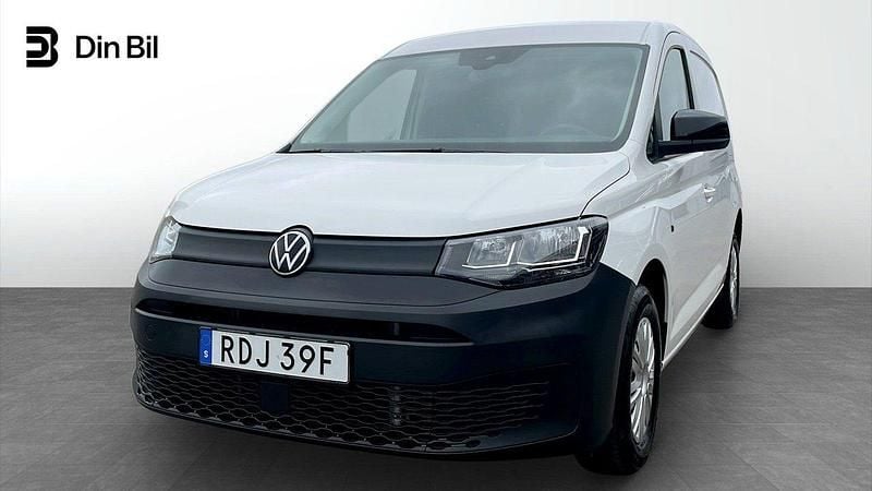 Vit (candyvit) Begagnad 2023 VW Caddy Minibuss | 239 900 kr (Bra pris) - Bild 1/4