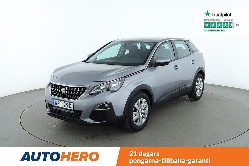 Grå Begagnad 2019 Peugeot 3008 Active SUV | 124 000 kr (Marknadspris) - Bild 1/4