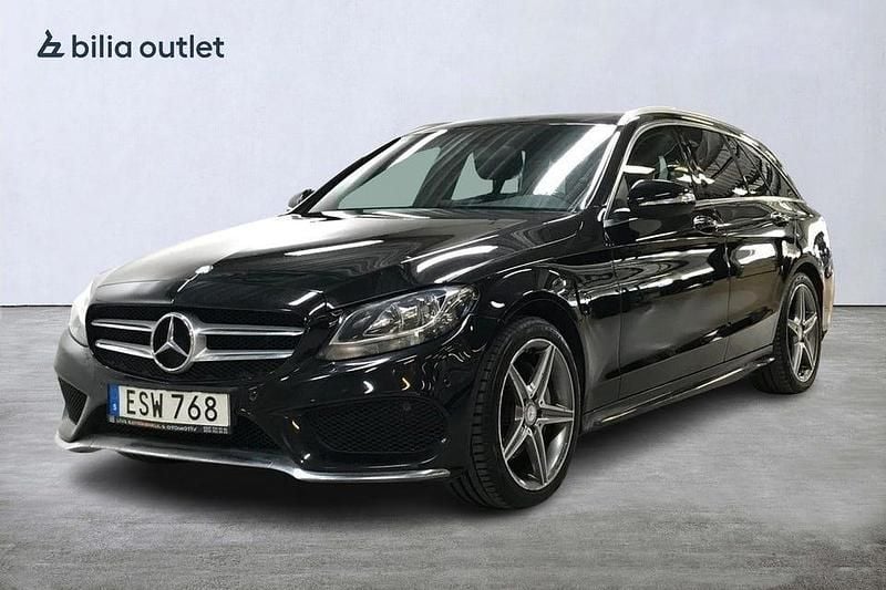 Svart Begagnad 2014 Mercedes C180 AMG Kombi | 159 900 kr (Dyr) - Bild 1/3