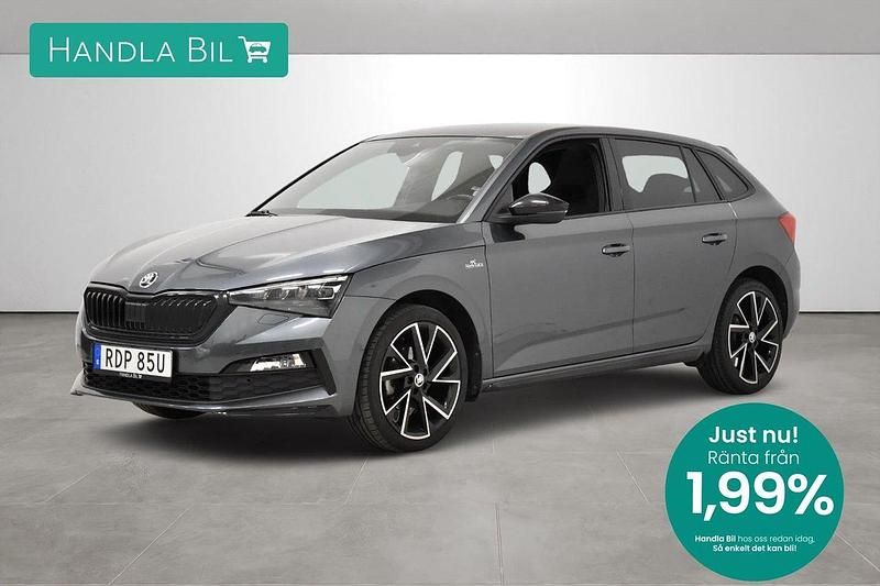 Grå Begagnad 2021 Skoda Scala Monte Carlo Halvkombi | 219 900 kr (Marknadspris) - Bild 1/3