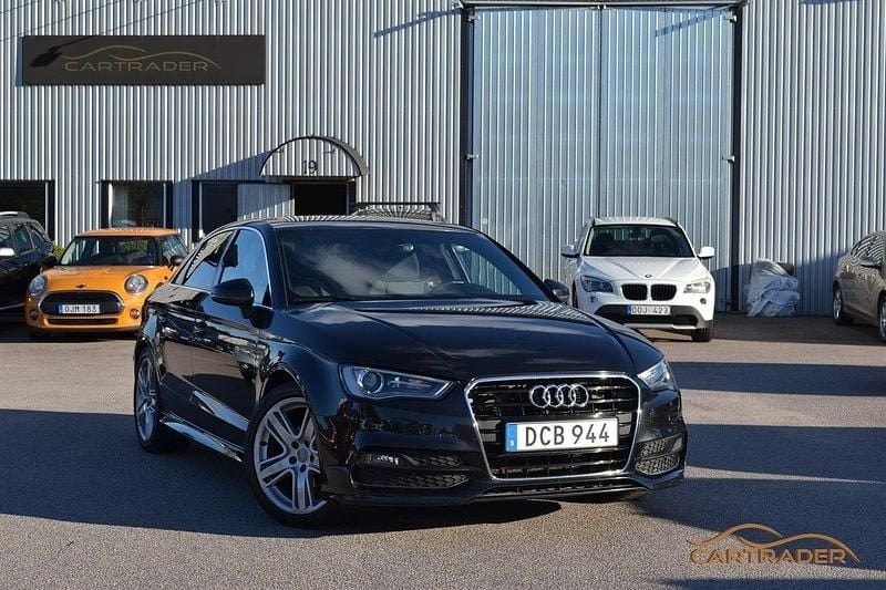 Svart Begagnad 2014 Audi A3 Ambition Sedan | 159 900 kr (Marknadspris) - Bild 1/4
