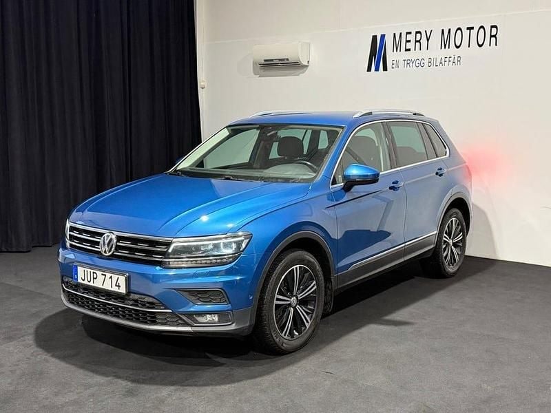 Blå Begagnad 2018 VW Tiguan GT SUV | 214 800 kr (Bra pris) - Bild 1/4