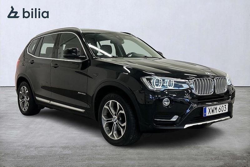 Svart Begagnad 2015 BMW X3 xLine SUV | 179 000 kr (Marknadspris) - Bild 1/4