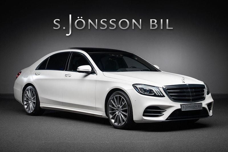 Vit Begagnad 2018 Mercedes S560 AMG Sedan | 719 000 kr - Bild 1/4