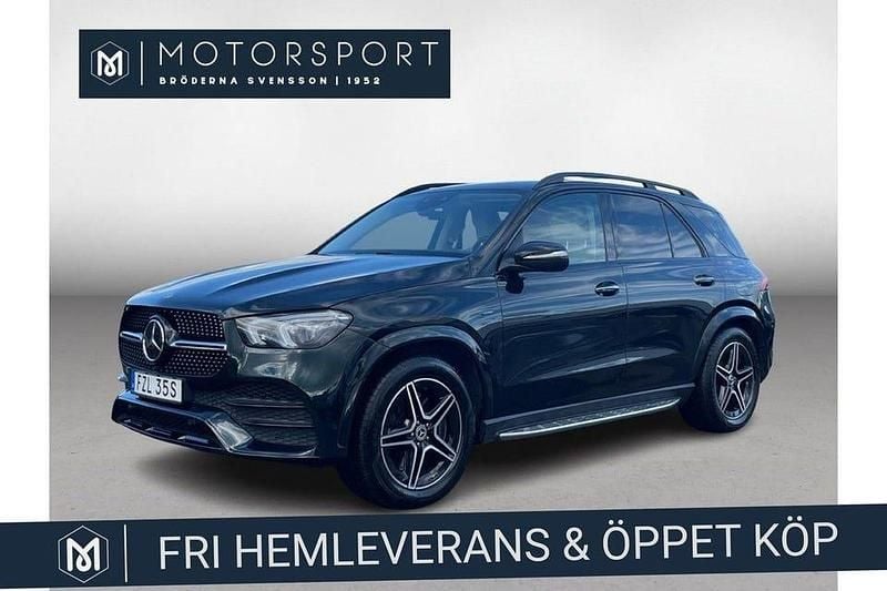 Grön metallic Begagnad 2021 Mercedes GLE350 AMG SUV | 559 900 kr (Superpris) - Bild 1/3