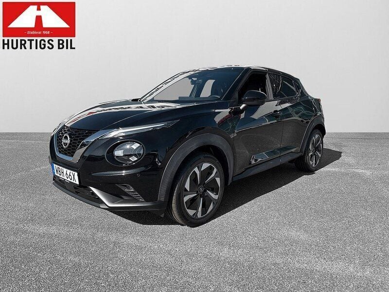 Svart Ny 2024 Nissan Juke Tekna SUV | 308 000 kr - Bild 1/4