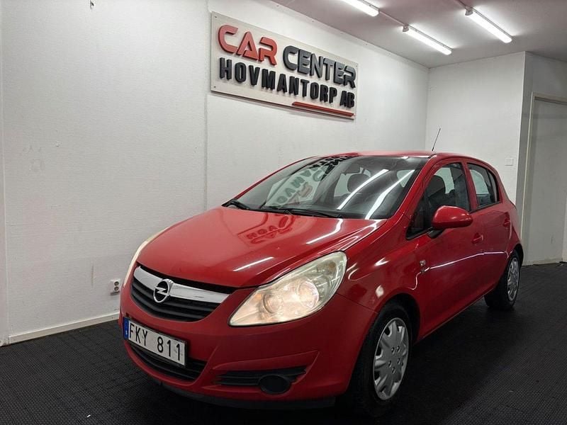 Röd Begagnad 2010 Opel Corsa Enjoy Halvkombi | 34 900 kr (Marknadspris) - Bild 1/4