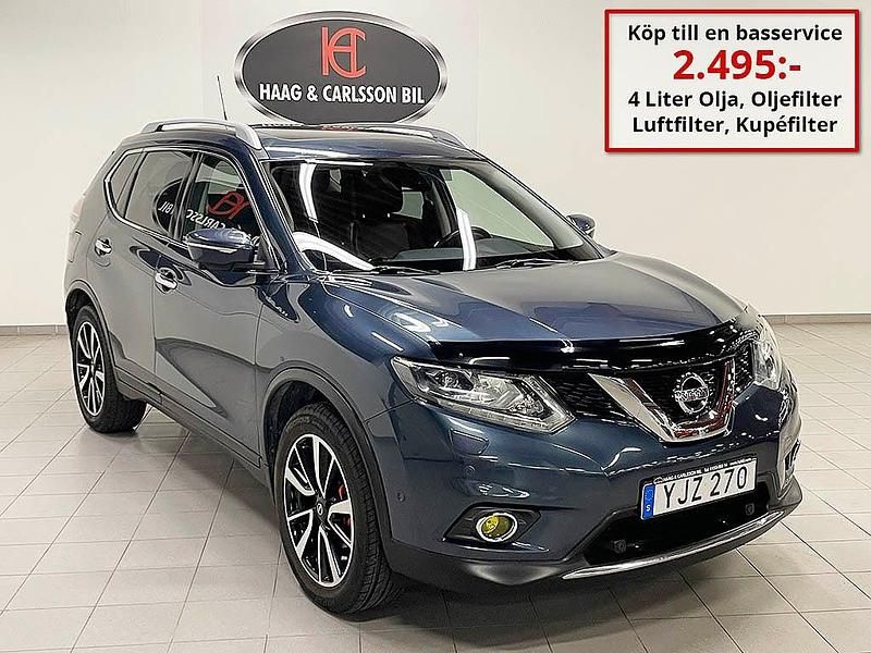 Mörkblå (mblå) Begagnad 2016 Nissan X-Trail SUV | 154 900 kr - Bild 1/4