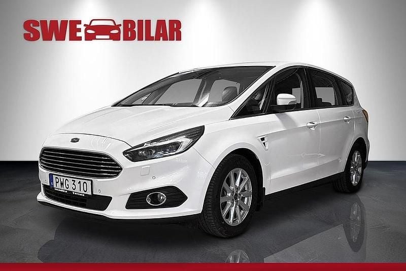 Vit Begagnad 2016 Ford S-MAX Business Edition Minibuss | 184 900 kr (Bra pris) - Bild 1/4