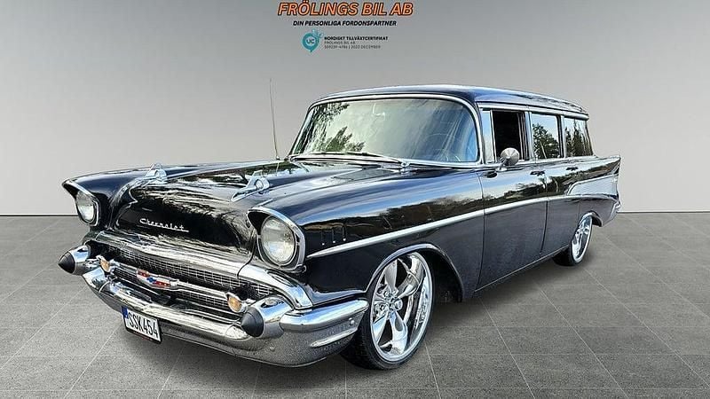 Svart Begagnad 1957 Chevrolet 210 Kombi | 395 000 kr - Bild 1/4