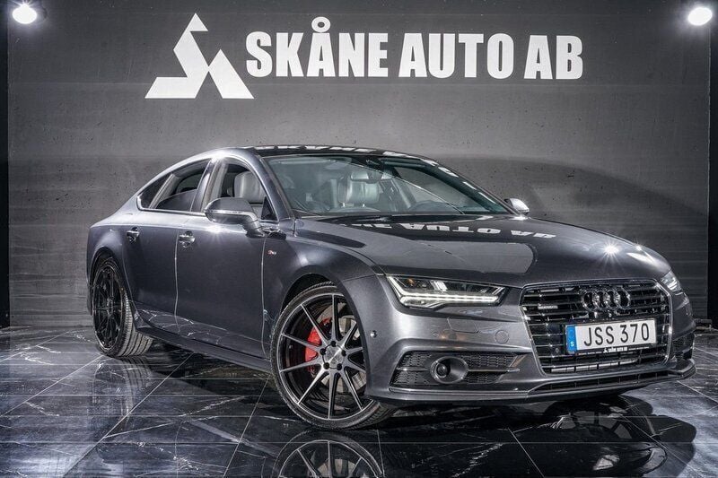 Grå Begagnad 2015 Audi A7 Sportback S-Line Halvkombi | 269 900 kr (Marknadspris) - Bild 1/4