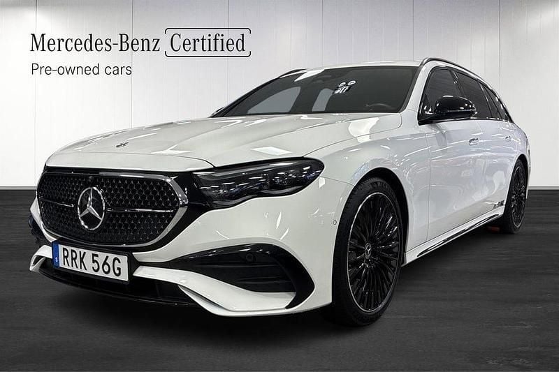Vit Begagnad 2025 Mercedes E300 AMG line Kombi | 669 000 kr - Bild 1/3