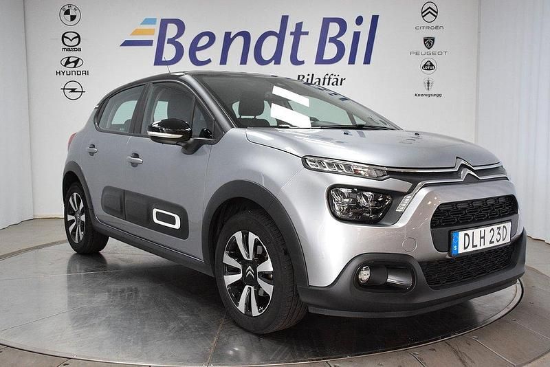 Grå artense Begagnad 2021 Citroën C3 Shine Halvkombi | 139 500 kr (Marknadspris) - Bild 1/3