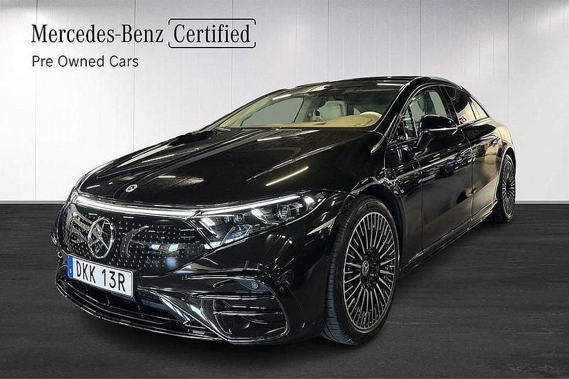 Svart Begagnad 2024 Mercedes EQS450+ AMG Halvkombi | 999 900 kr - Bild 1/4