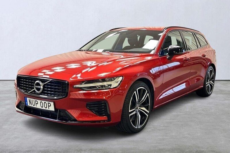 Röd Begagnad 2021 Volvo V60 R-Design Kombi | 409 000 kr (Marknadspris) - Bild 1/4