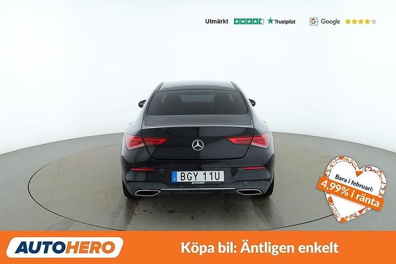 Begagnad Mercedes CLA200 Progressive 151 HK (111 kW) 2019 Svart Sedan